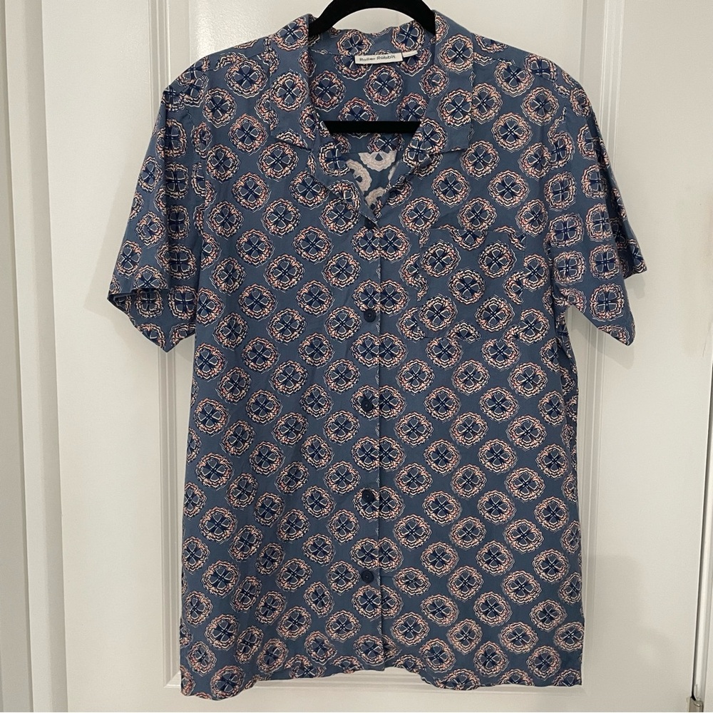 Roller Rabbit Men’s Button Down Cotton Camp Shirt.  6